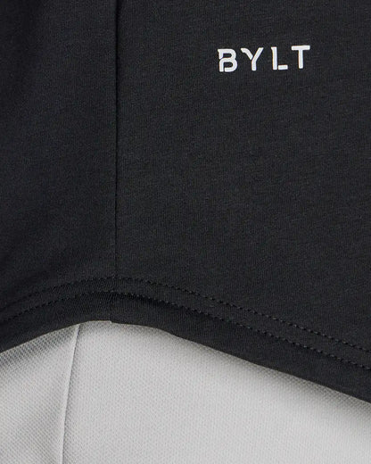 Hooded Drop-Cut Long Sleeve