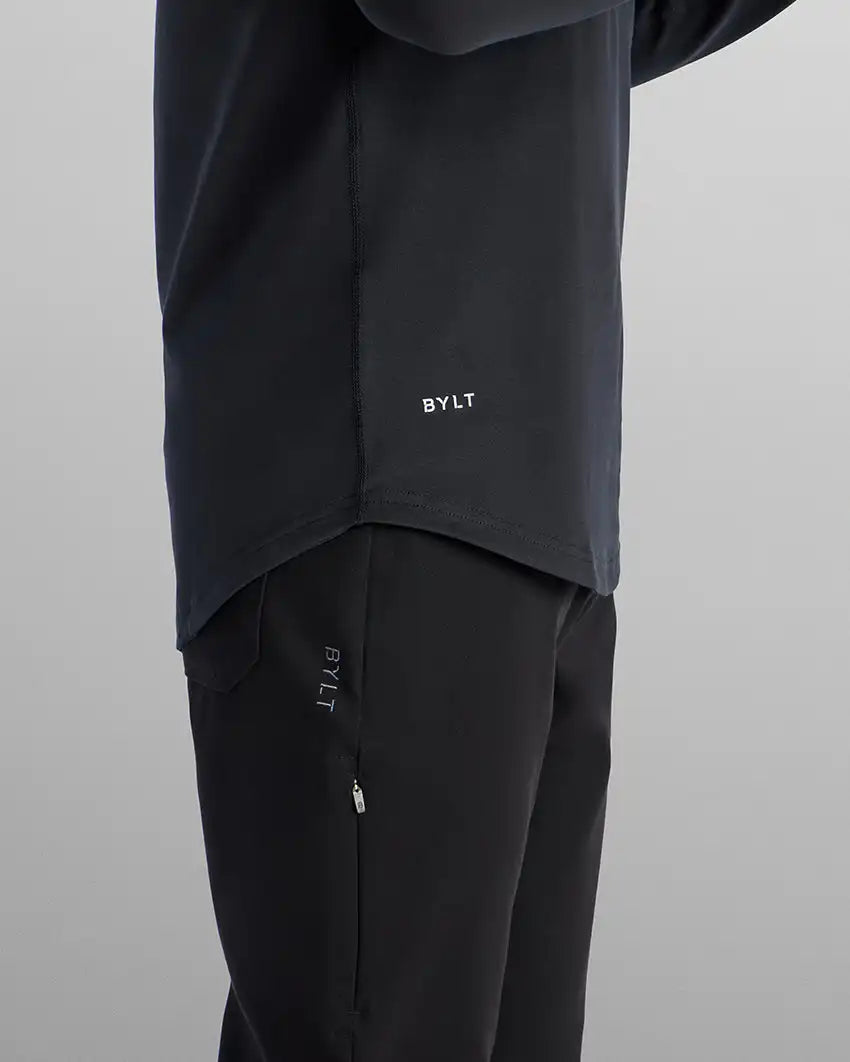 Henley Drop-Cut Long Sleeve: BYLT Signature