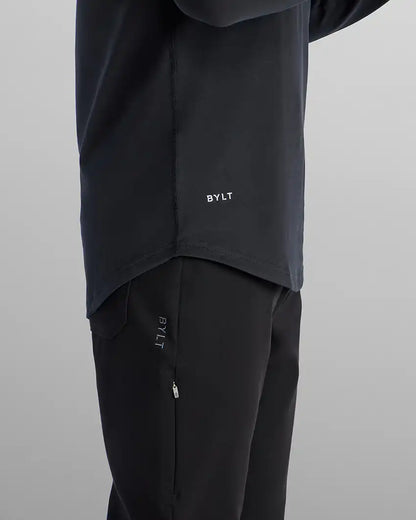 Henley Drop-Cut Long Sleeve: LUX