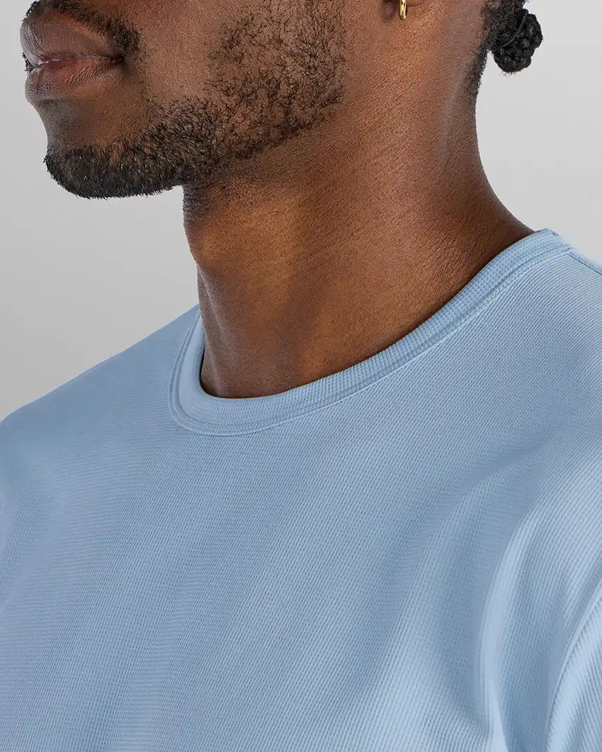 Adaptive Micro Waffle Short Sleeve Drop-Cut