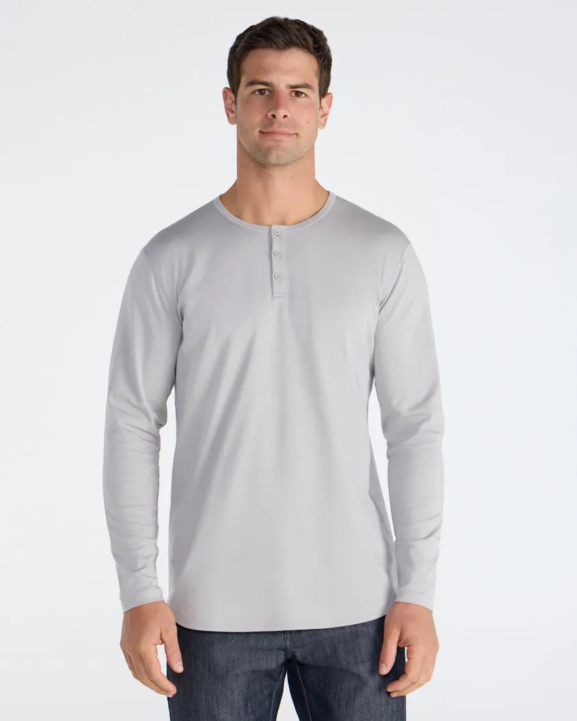 Cotton Long Sleeve Henley
