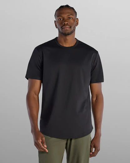 Adaptive Micro Waffle Short Sleeve Drop-Cut