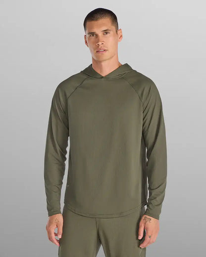 Adaptive Micro Waffle Hooded Drop-Cut