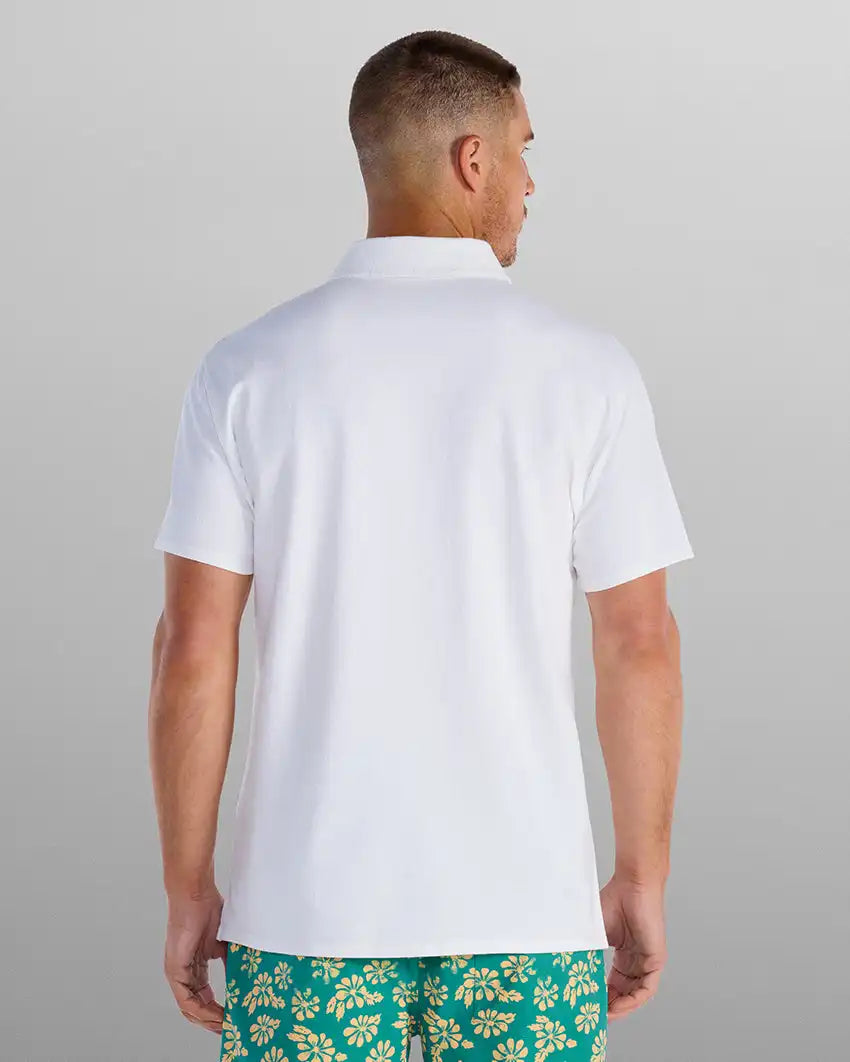 Slub Split Hem Polo