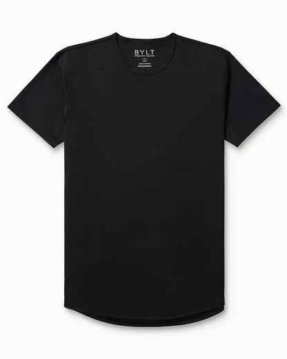 Cotton Short Sleeve Drop-Cut