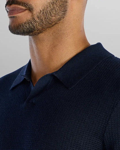 Textured Knit Polo