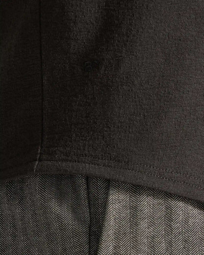Slub Short Sleeve Drop-Cut