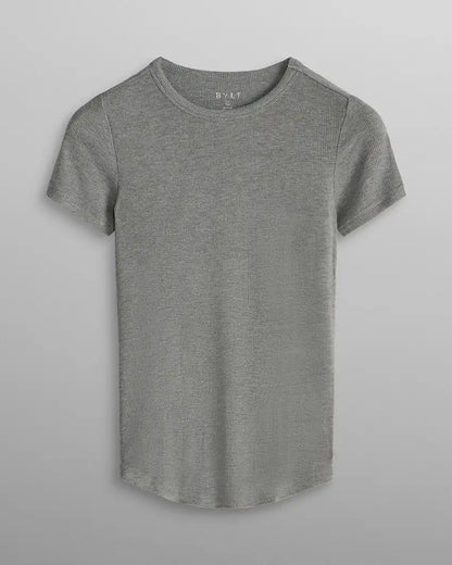 Modal Micro Rib Fitted Drop-Cut