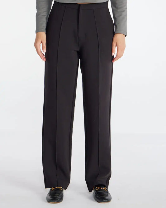 Midtown Straight Leg Pintuck Pant