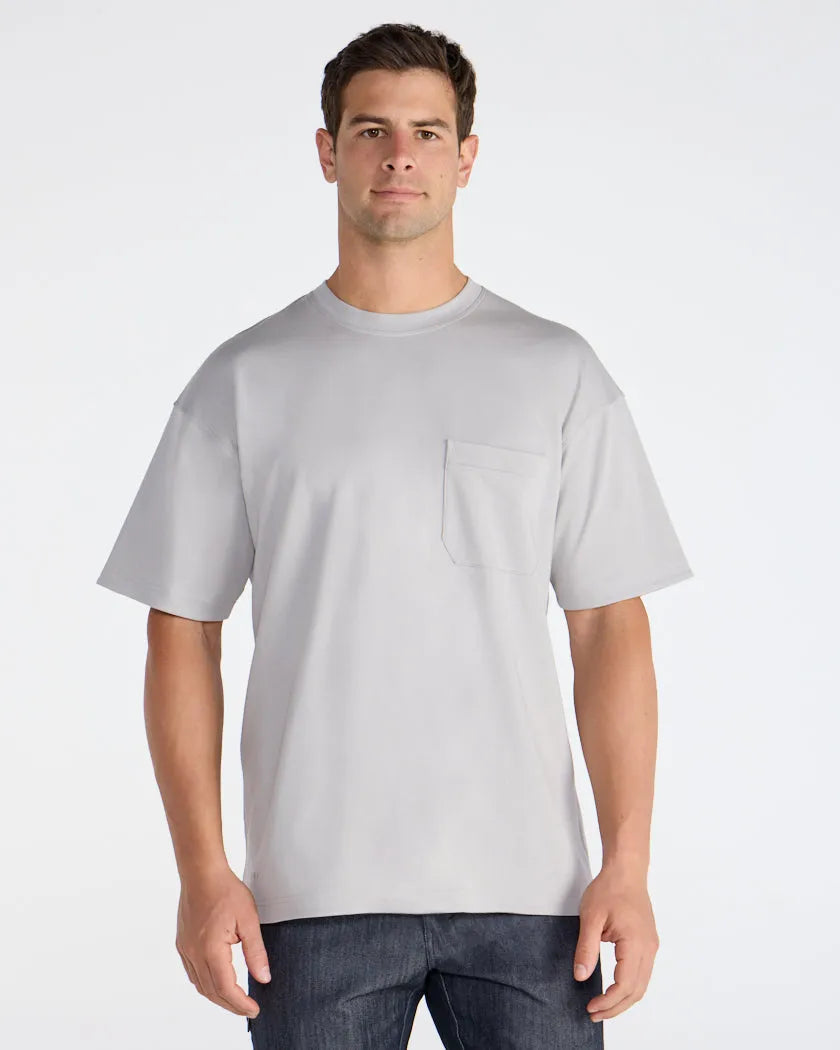 Cotton Short Sleeve Relaxed Pocket Tee