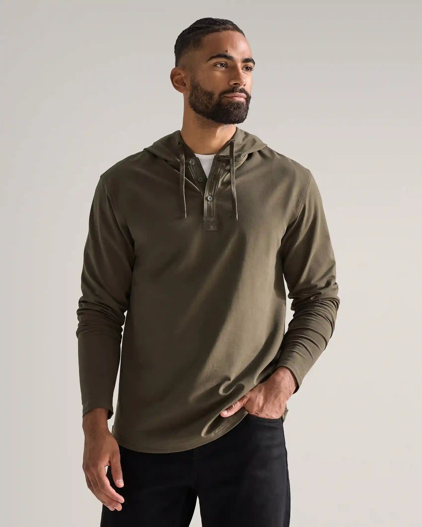Drop-Cut: LUX Hooded Henley