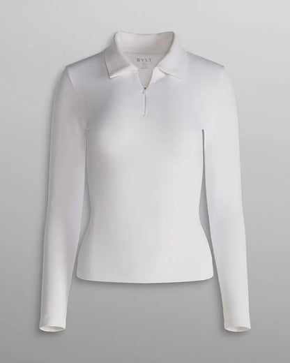 Balm Zip Long Sleeve Polo