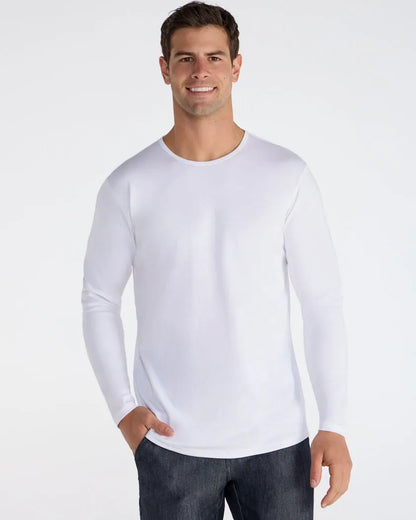 Cotton Long Sleeve Drop-Cut