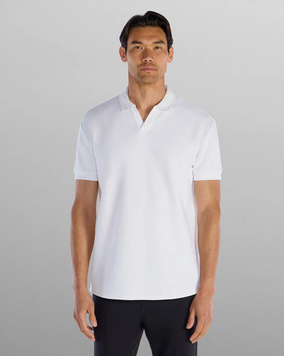 Micro Rib Open V Polo