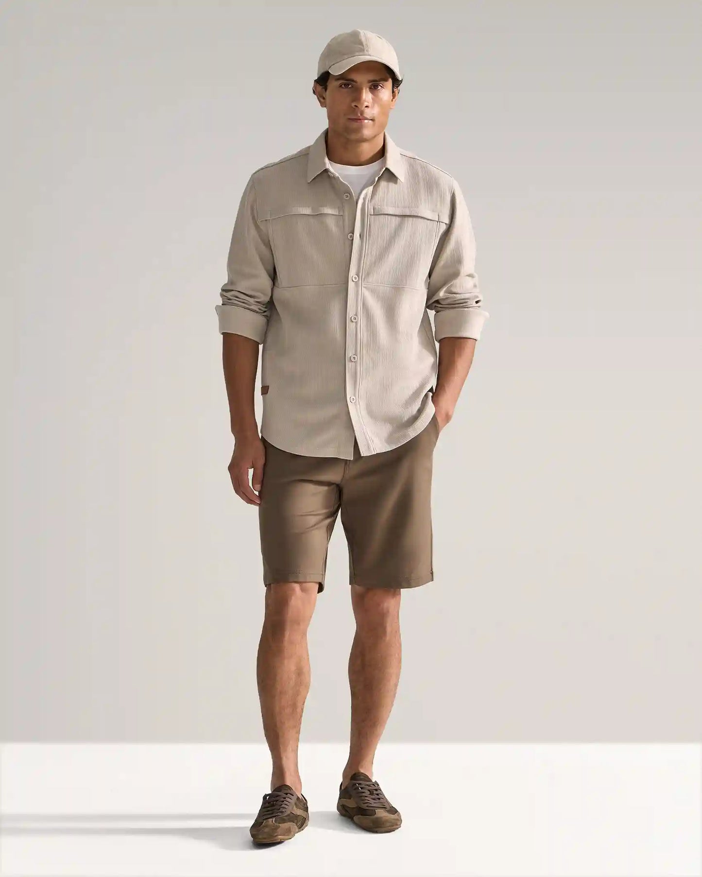 Framework Textured Knit Overshirt
