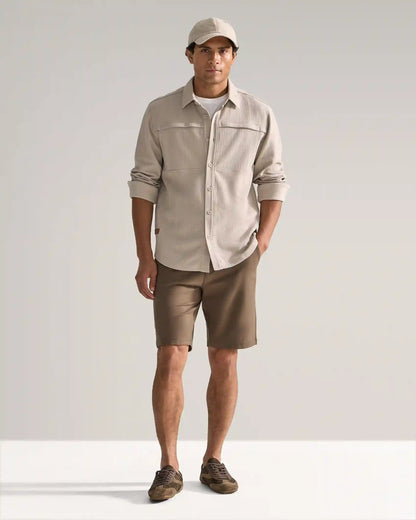Framework Textured Knit Overshirt