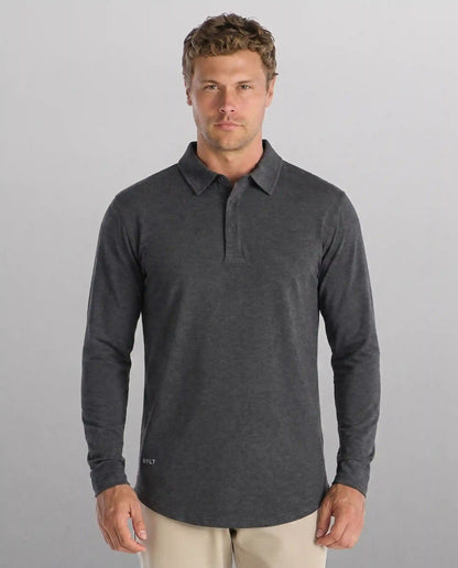 Drop-Cut Long Sleeve: LUX Polo