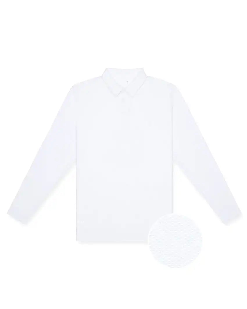 Pulse Long Sleeve Split-Hem Polo