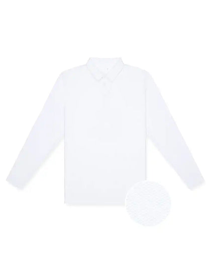 Pulse Long Sleeve Split-Hem Polo