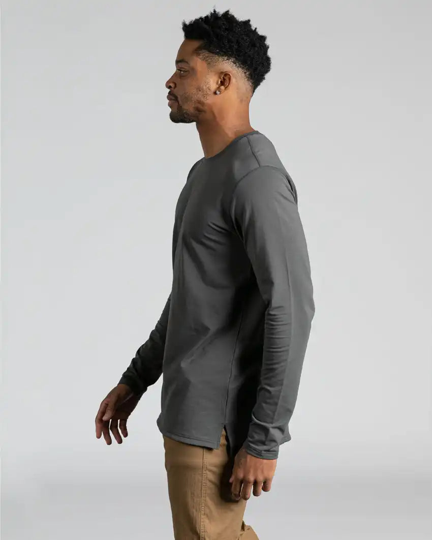 Long Sleeve: BYLT Signature Split Hem