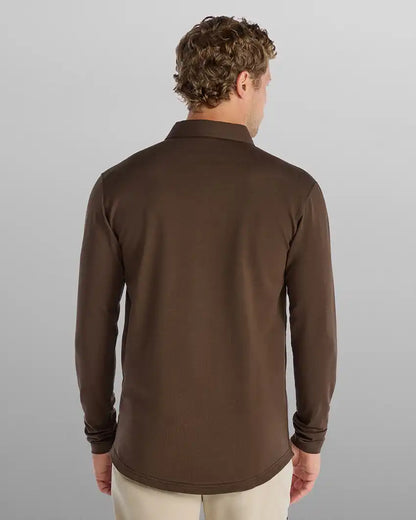 Drop-Cut Long Sleeve: LUX Polo