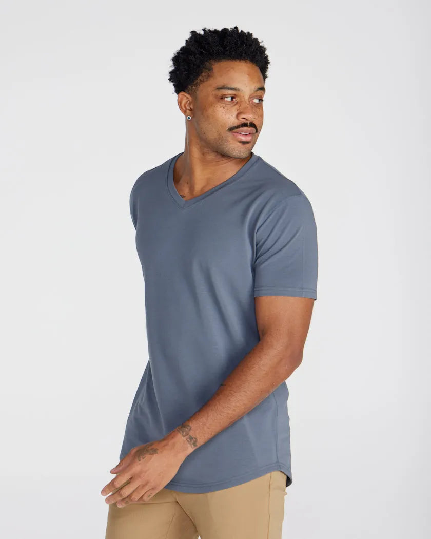 Drop-Cut V-Neck: BYLT Signature