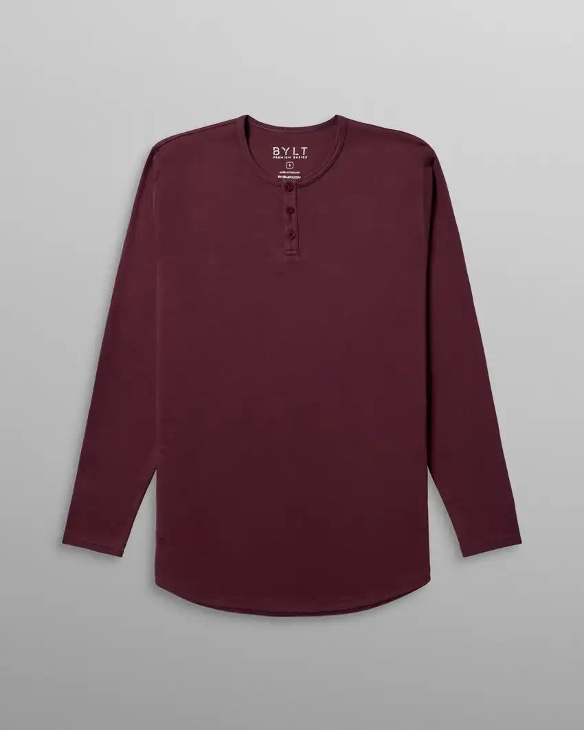 Cotton Long Sleeve Henley