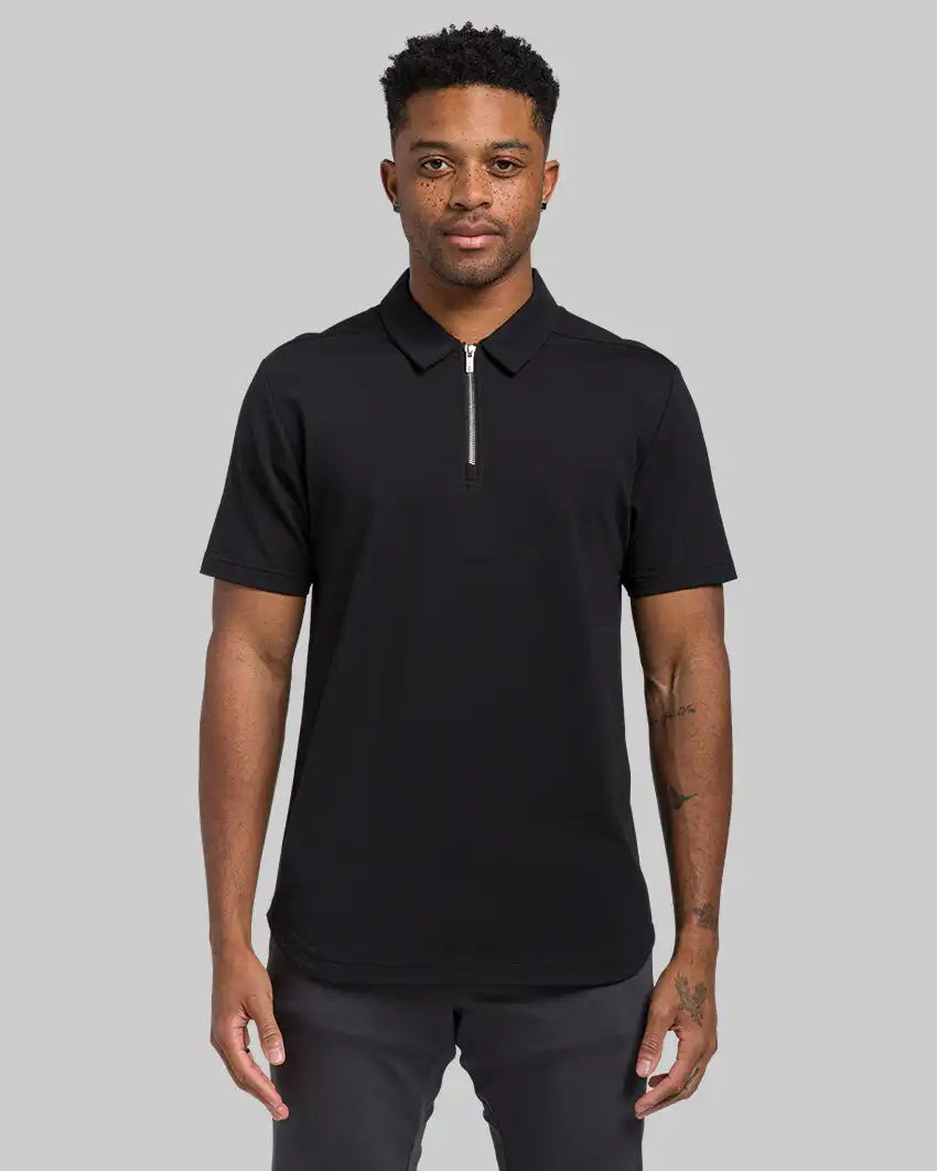 LUX Zip Polo