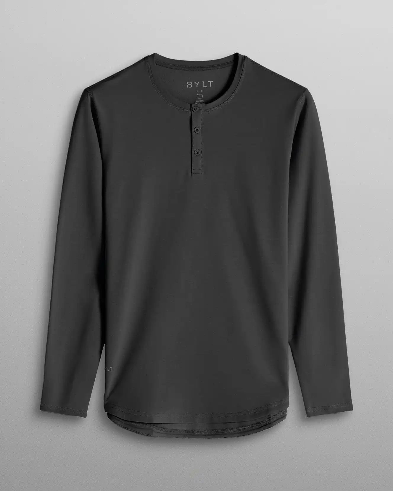 Henley Drop-Cut Long Sleeve: LUX