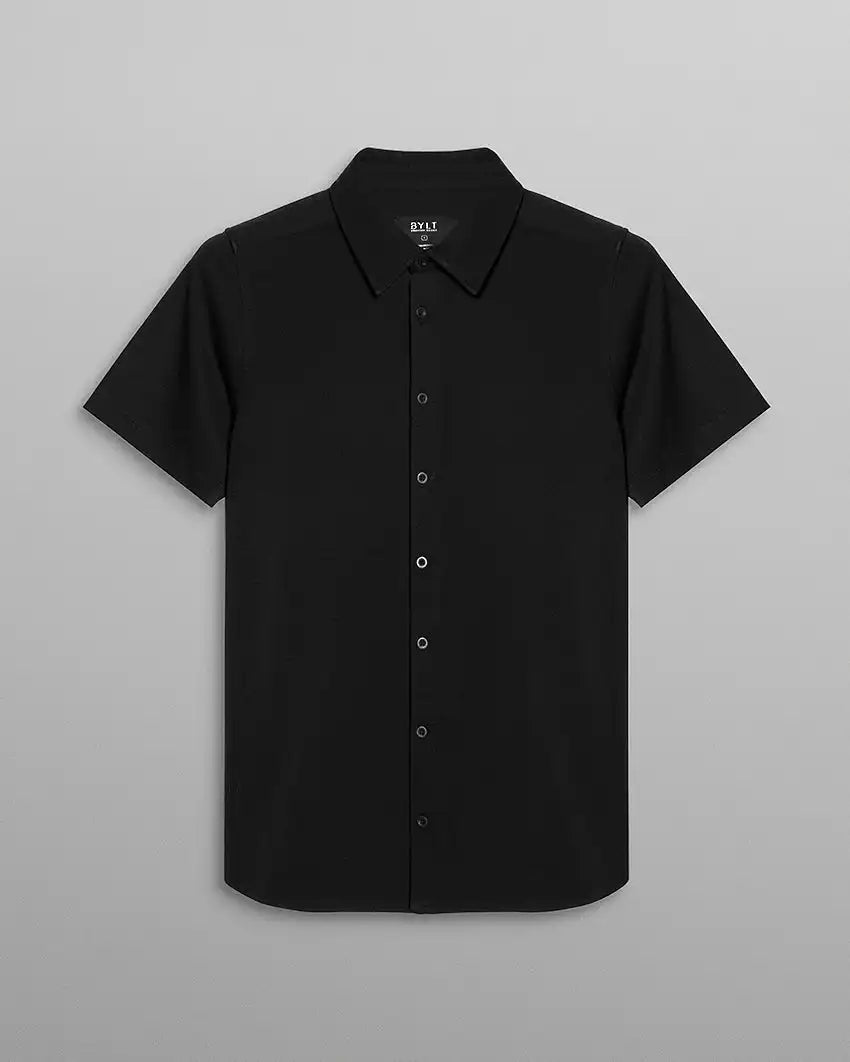 SoftBlend Short Sleeve Button Down