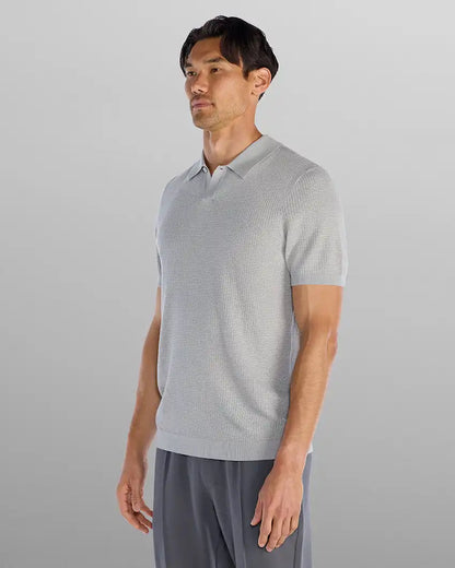 Textured Knit Polo