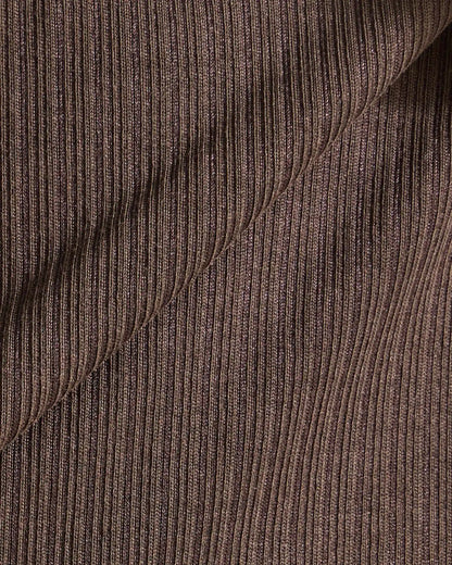 Ribbed Short Sleeve Open V Polo