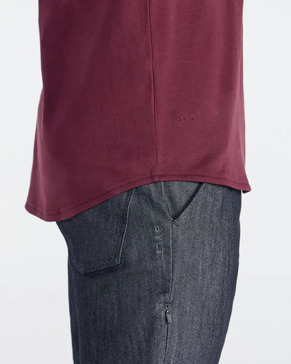 Cotton Long Sleeve Drop-Cut
