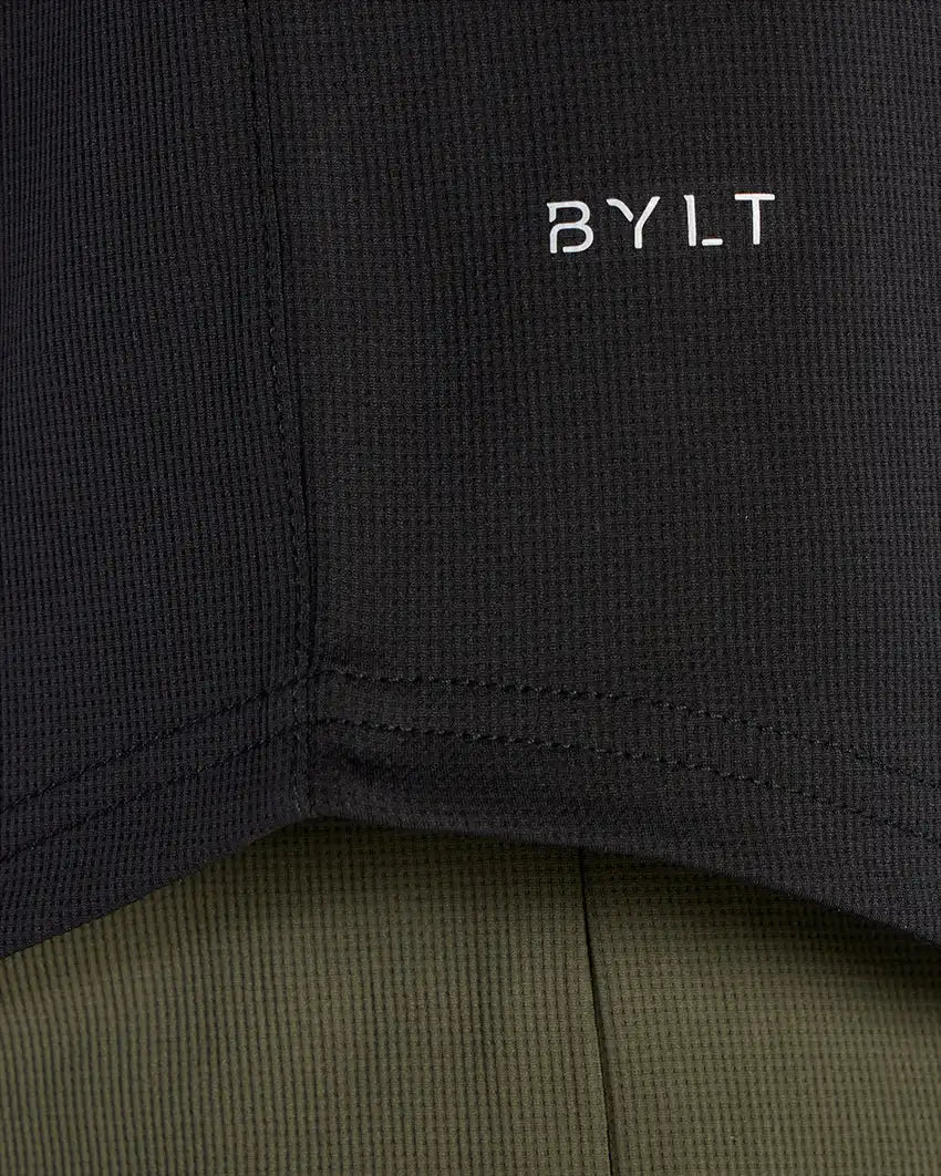 Adaptive Micro Waffle Short Sleeve Drop-Cut