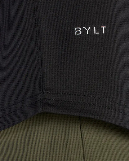 Adaptive Micro Waffle Short Sleeve Drop-Cut