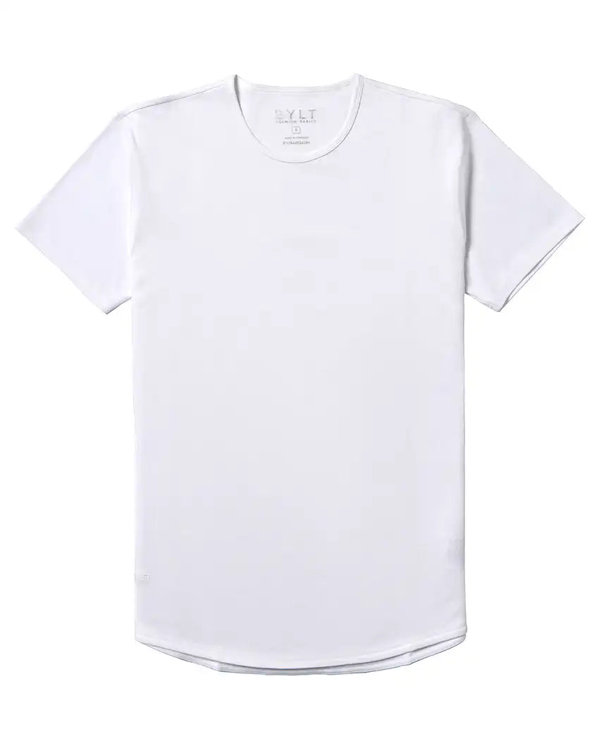 Cotton Short Sleeve Drop-Cut
