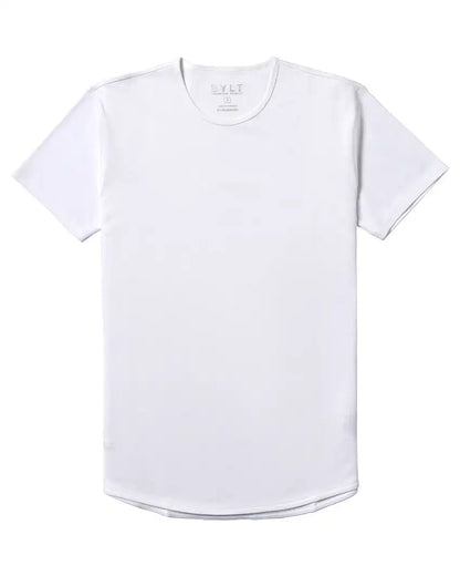 Cotton Short Sleeve Drop-Cut