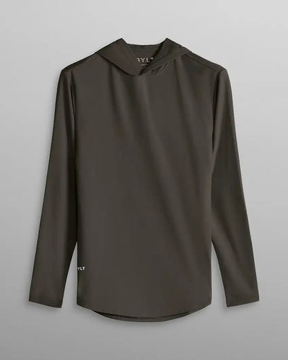 Hooded Drop-Cut Long Sleeve