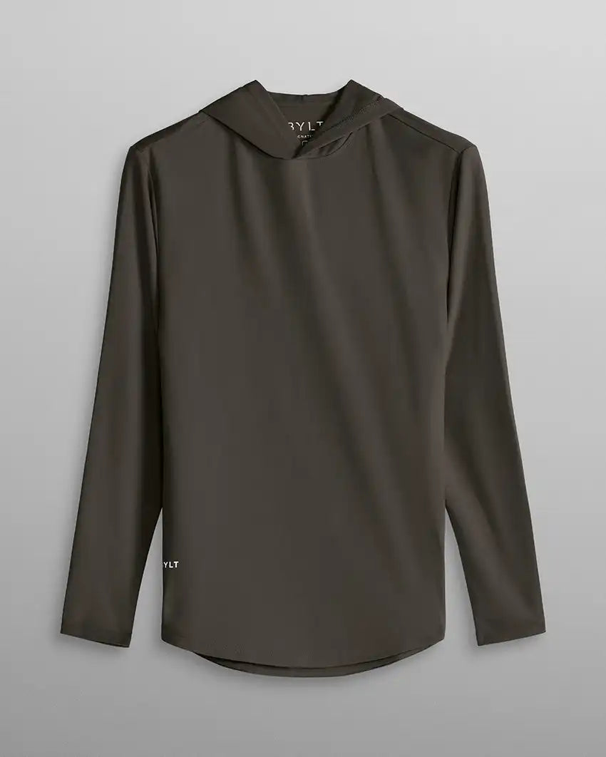 Hooded Drop-Cut Long Sleeve