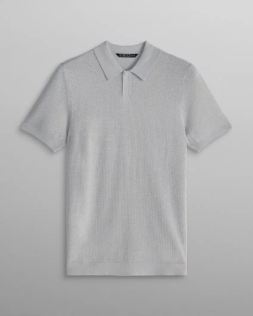 Textured Knit Polo