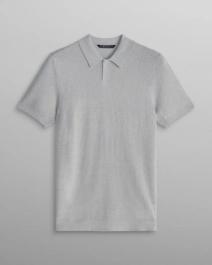 Textured Knit Polo