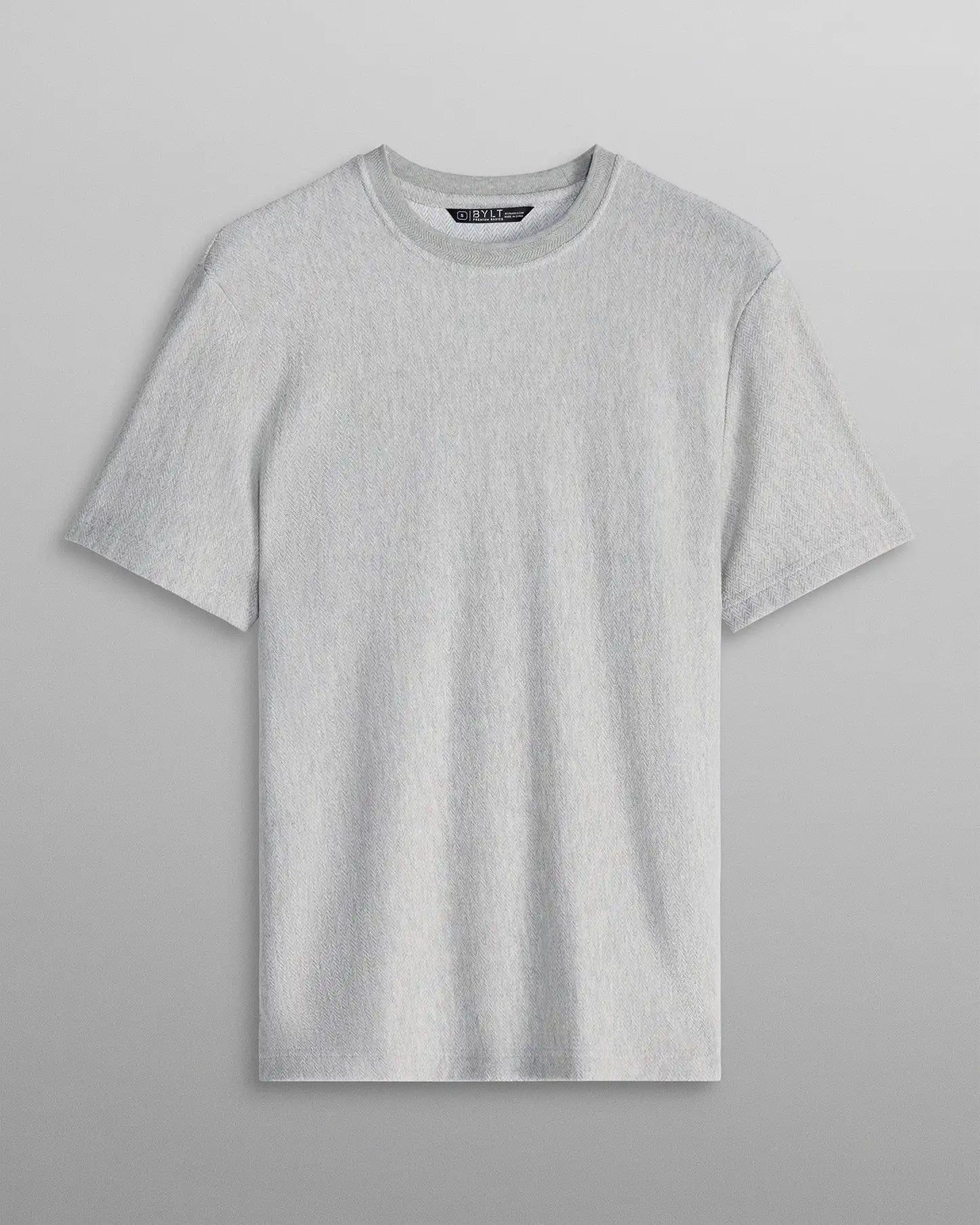 Brushed Herringbone Box Tee