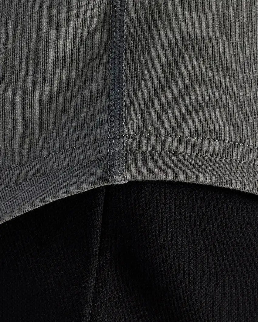 Henley Drop-Cut Long Sleeve: LUX