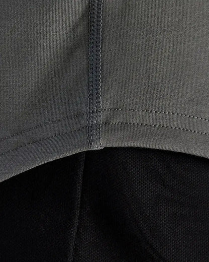 Henley Drop-Cut Long Sleeve: LUX
