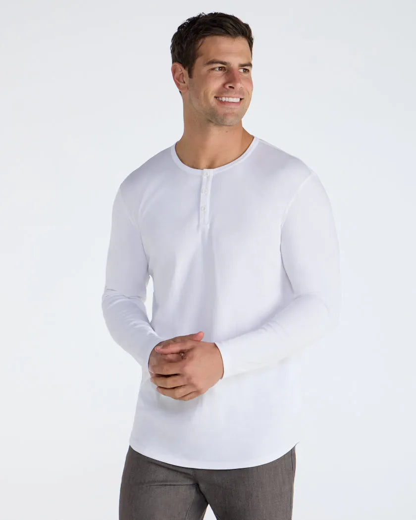 Cotton Long Sleeve Henley
