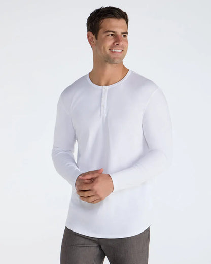 Cotton Long Sleeve Henley
