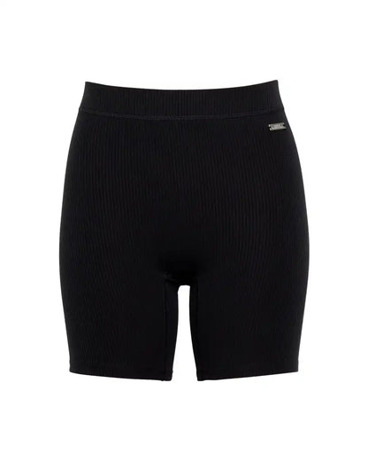Rib High-Waist Biker Short