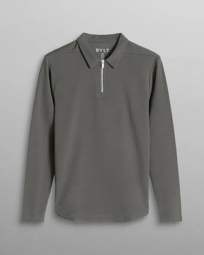 LUX Long Sleeve Zip Polo