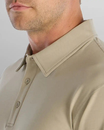 Drop-Cut Long Sleeve: LUX Polo
