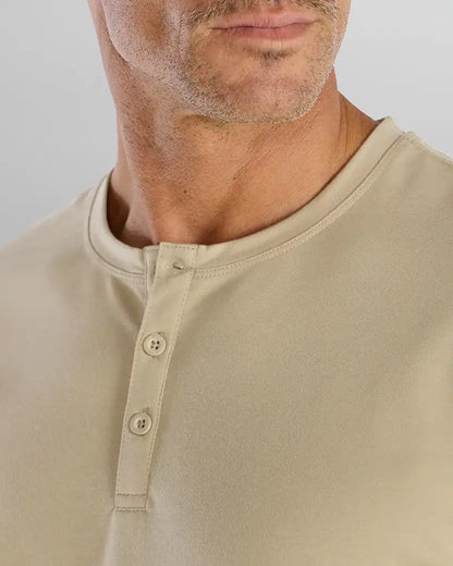 Henley Drop-Cut Long Sleeve: BYLT Signature